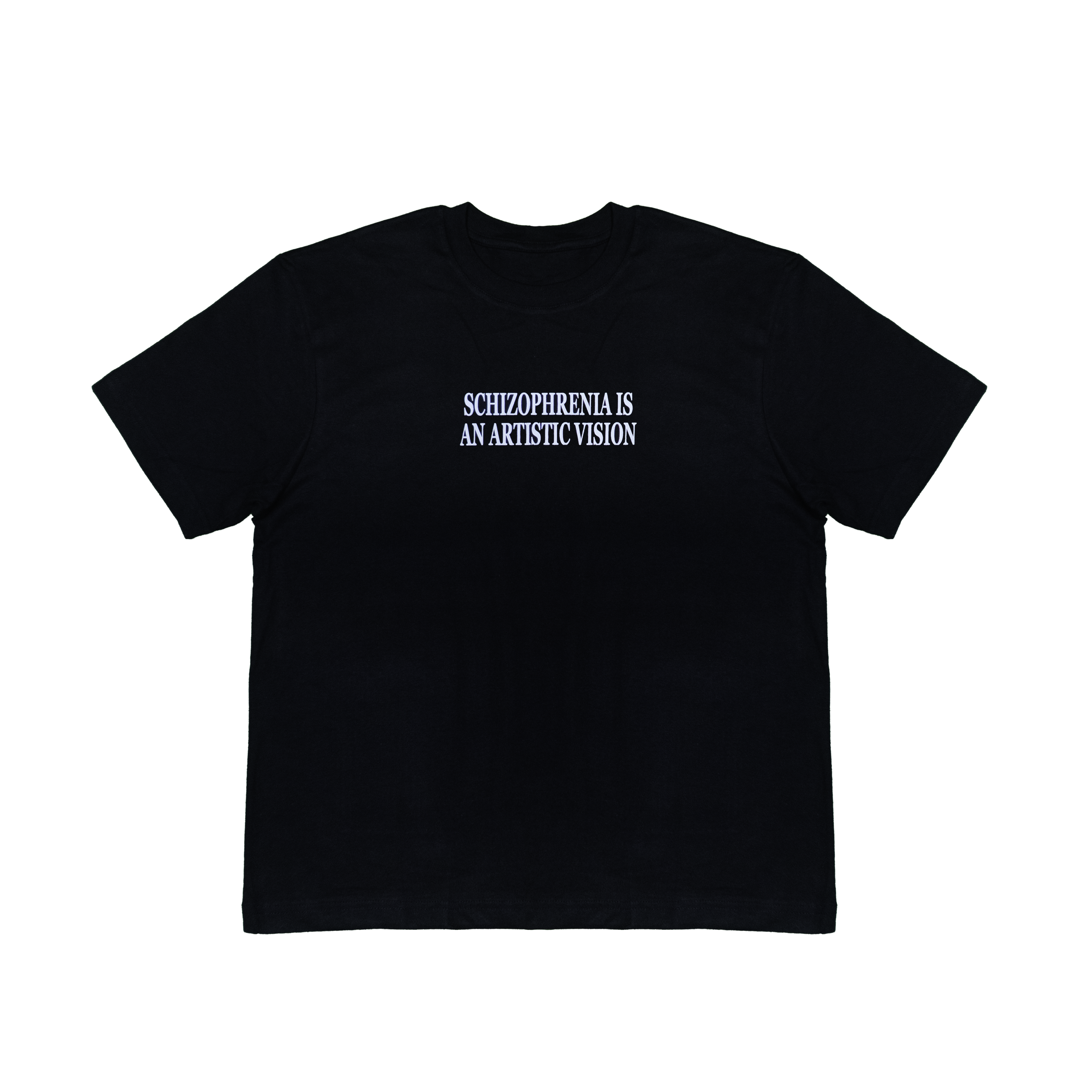 SCHIZOFRENIA BLACK HEAVY COTTON T-SHIRT