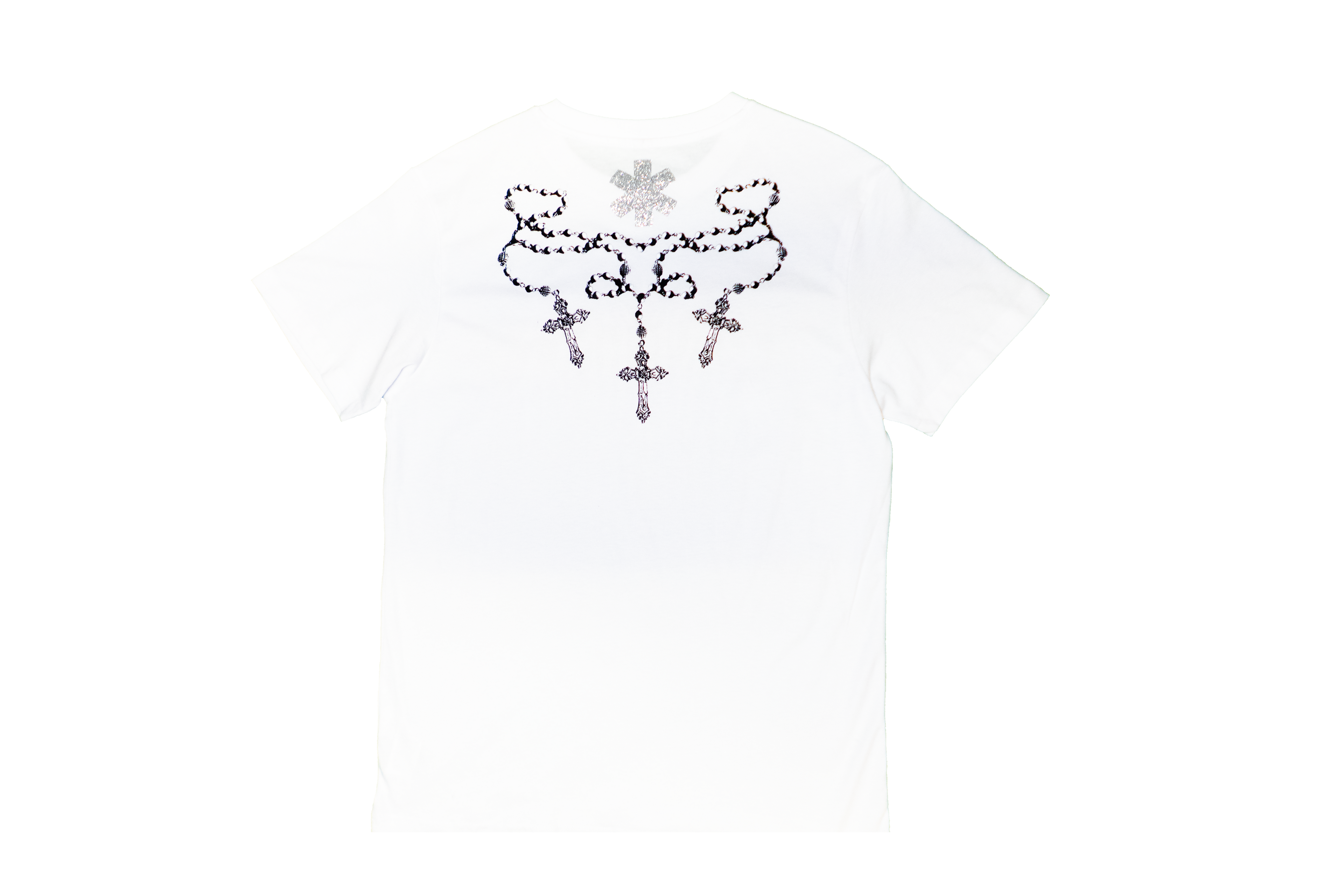 PUNK ROSARY WHITE HEAVY COTTON T-SHIRT [HALLOWEN LIMITED-ED. 11]