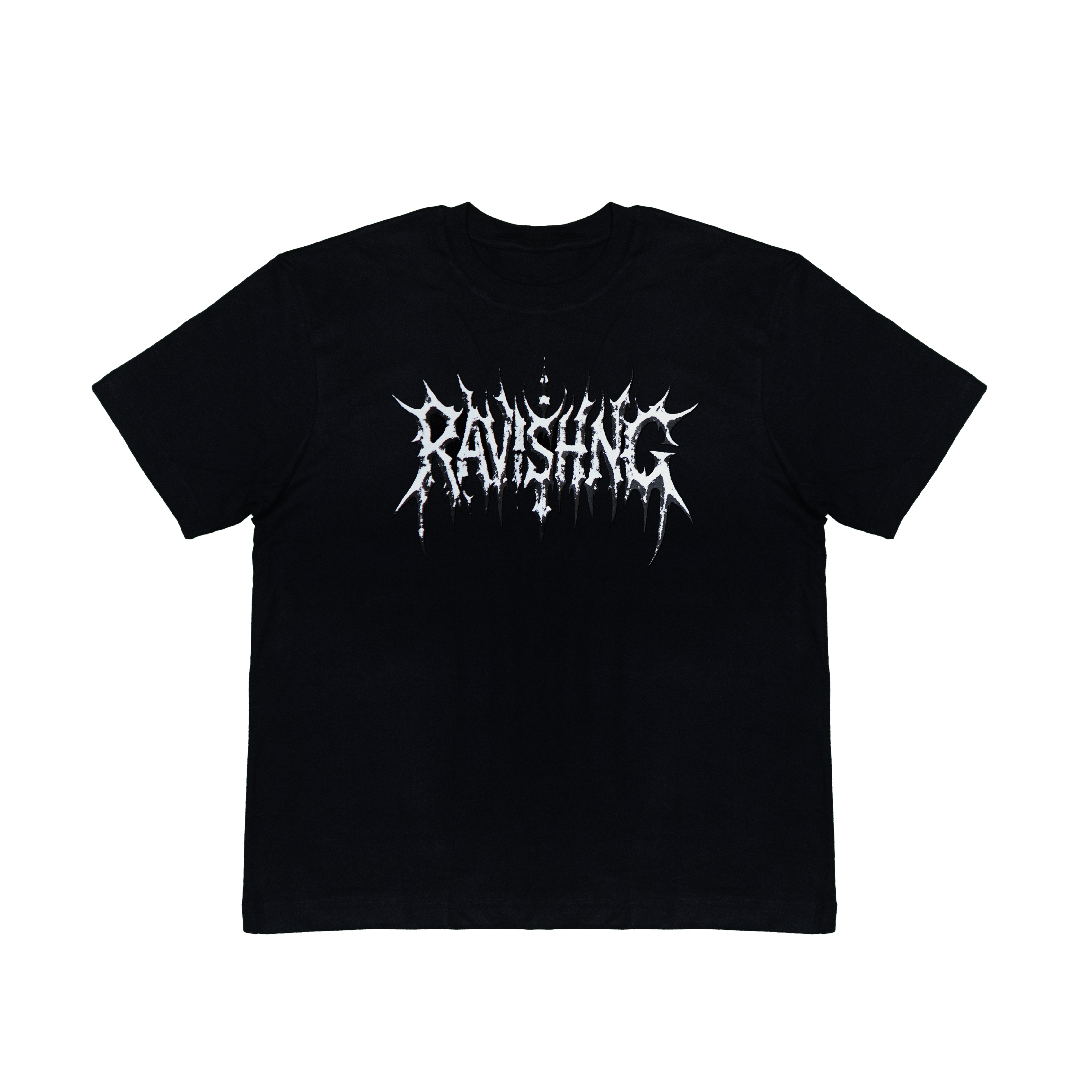 PUNK ROSARY BLACK HEAVY COTTON T-SHIRT