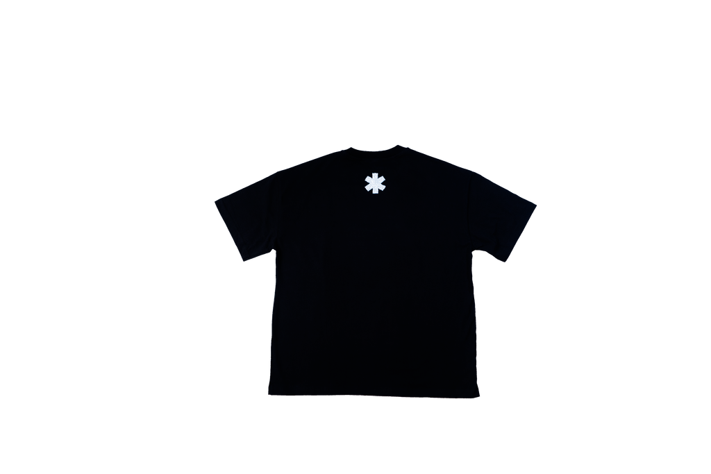 DEVIL'S PARTY BLACK HEAVY COTTON T-SHIRT [s6e66]